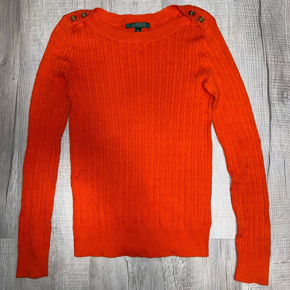 Ralph Lauren Orange Sweater